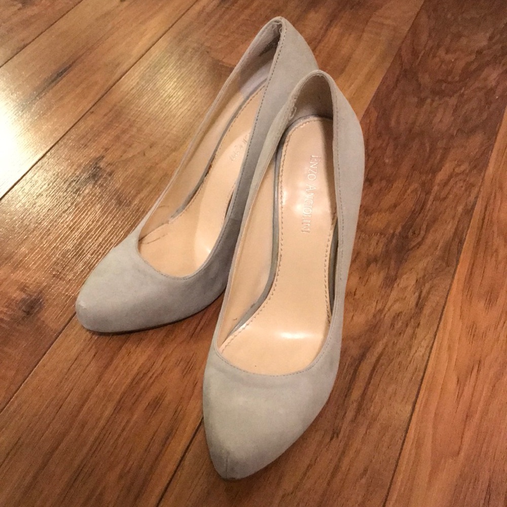 Suede heels